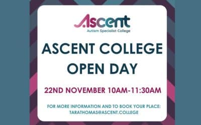 Ascent College open morning Friday 22nd November at 10.00-11.30 am