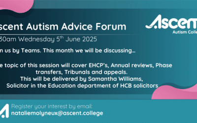 Ascent Autism Advice Forum – EHCPs, annual reviews, phase transfer, Tribunals and appeals