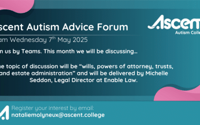 Ascent Autism Advice Forum – May Session